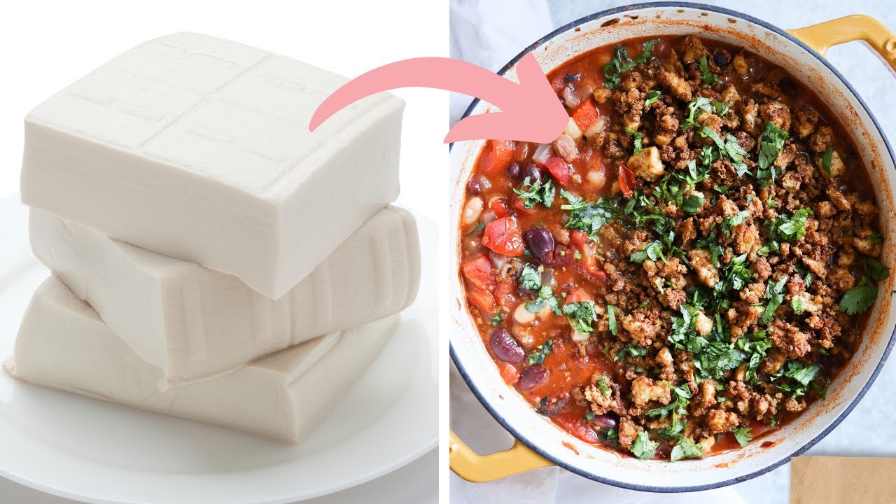 How to REALLY cook tofu | Meaty Tofu Chili | Vegan Air Fryer Recipe